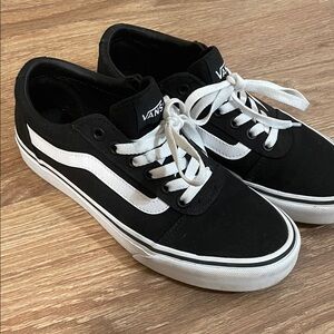Vans Classic Black and White Low-Top Sneakers